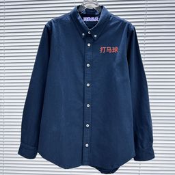 thumbnail for High-Quality Rl Pony Embroidery Oxford Shirt for Men and Women, Couple Casual Long-Sleeve Old Money Style, Cross-Border Trade