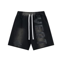 thumbnail for Wholesale Vertabrae series three-dimensional letters sports casual pants sports shorts couples short sleeve T-shirt