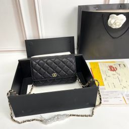 thumbnail for Xiaoxiang high-end new WOC fortune bag caviar versatile women's chain bag one-shoulder crossbody diamond grid small