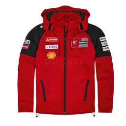 thumbnail for New factory team cycling uniform jacket windproof waterproof fleece warm softshell jacket for men and women in autumn and winter