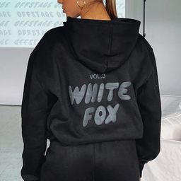 thumbnail for European and American cross-border spring, autumn and winter new sweatshirt set fashion sports LOGO long-sleeved pullover hooded sweatshirt two-piece set