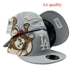 thumbnail for 2025 Hot Sale Cross Border Foreign Trade MLB Angel Doll Baseball Cap Yankees Bulls NFL Pattern Flat Brim Size