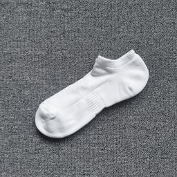 thumbnail for Zhuji meias de algodão puro com fundo de toalha, meias masculinas brancas de cano médio, esportes, ciclismo, roupas de trabalho, badminton, basquete, meias confortáveis