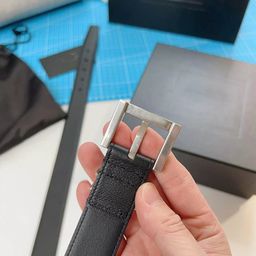 thumbnail for All-match leather belt poplar forest belt bronze buckle Y home pin buckle jeans with dress suit pants 2.0cm