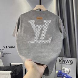 thumbnail for 2025 new tie-dye distressed trend short-sleeved T-shirt men's European slim trendy brand summer men's men's shirt