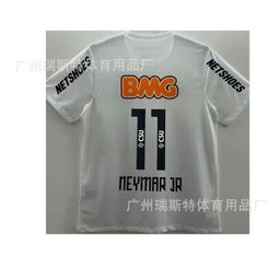 thumbnail for 2013 Vintage Santos Home and Away Short-sleeved Jersey Commemorative Edition No.11 Neymar Football Uniform Printed for Men and Women