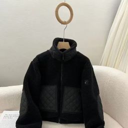 thumbnail for 2025 new AO winter lambswool thickened loose casual versatile short women's warm stand-up collar jacket trendy brand