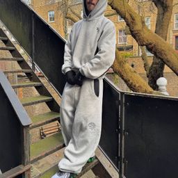 thumbnail for European and American Cross-Border American Retro Versatile Loose Unisex High Street Hip-Hop Patchwork Embroidered Sweatpants Men&#039;s Pants Foreign Trade