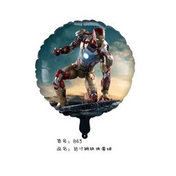 thumbnail for Cross-border New Marvel Avengers Spiderman Captain America Cartoon Aluminum Film Balloon Children&#039;s Birthday Decoration