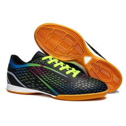 thumbnail for Cross-border IC soccer boots indoor futsal men's and women's flat soles hard ground tendon soles anti-slip game training shoes