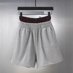 thumbnail for Correct version of Paris B plaid button stitching fake two-piece men's and women's loose pants pants pants casual shorts