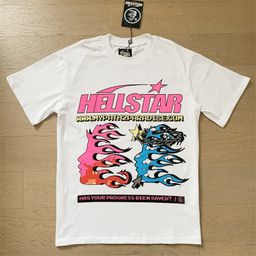 thumbnail for 2024 summer new foreign trade European and American fashion brand Hell Star men's and women's plus size loose pullover casual short sleeve T-shirt