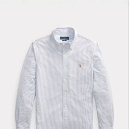 thumbnail for Foreign Trade RL Pony Long-Sleeve Shirt Unisex Pure Cotton Embroidered Turn-down Collar Business Casual Commuter Top Simple and Versatile Style