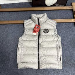 thumbnail for Cross-border supply of big goose vest classic bright cotton-padded jacket vest bread clothing men's and women's comfortable warm cold jacket