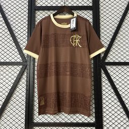 thumbnail for 2526 versão tailandesa da camisa do Flamengo de manga curta em casa e fora de casa uniforme de futebol comemorativo da versão retomística do colete de treinamento pré-jogo