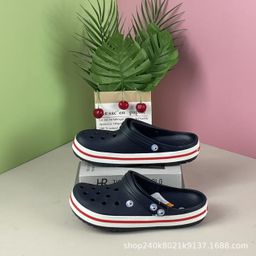 thumbnail for Crocs Clogs Beach Shoes Men's Shoes Women's Shoes Couple Style Slippers Thick Sole Wholesale