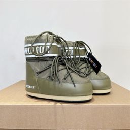 thumbnail for High order MOON autumn and winter fashion snow boots ruffian winter model same anti-slip thermal knit boots women