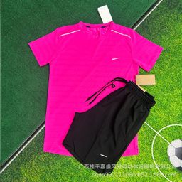 thumbnail for Wholesale shorts men's breathable woven sports cropped pants sports student track and field training running fitness quick-drying suit men