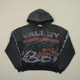 thumbnail for Animal chain print hooded long-sleeved sweatshirt
