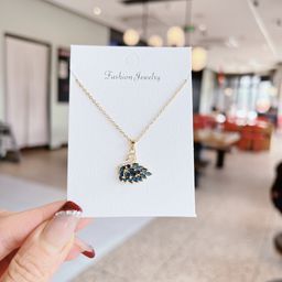 thumbnail for Swan pendant necklace for women, fashionable niche, INS trendy influencer style, forest series titanium steel collarbone chain, niche design