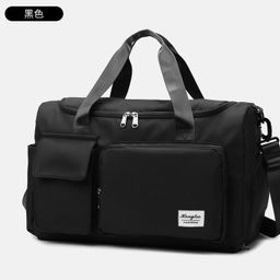 thumbnail for Bolsa de viagem de ombro de grande capacidade, bolsa de bagagem, separação seca e molhada, compartimento independente para sapatos, bolsa de fitness, armazenamento, bolsa de maternidade