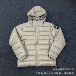 thumbnail for 25跨境外贸秋冬爆款大鹅棉服男女同款亮面徽章欧码连帽面包服现货