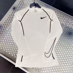 thumbnail for 新款运动紧身衣长袖男高弹打底跑步健身恤蓝球服田径训练上衣代发