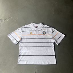 thumbnail for ultralight ultralight London American street stripe embroidered polo shirt short-sleeve T-shirt
