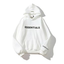 thumbnail for A drop-shipping FOG double line ESSENTIALS chest letter three-dimensional silicone print sweatshirt hoodie for men