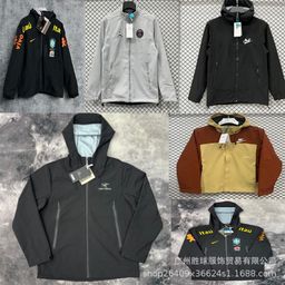 thumbnail for Hard-shell three-proof unisex same rubberized lightweight mountaineering casual football jacket Brazilian ancestor n jacket