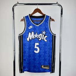 thumbnail for Cross-border Magic Hot Press Basketball Suit No. 5 Bankero No. 20 Fultz No. 22 Wagner No. 1 McGrady NBA Jersey