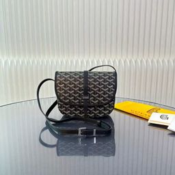 thumbnail for Goyard Goya Men's and Women's Saddle Bag Dog Teeth Elegant Messenger Bag Single Shoulder Crossbody Women's Bag Printed Simple