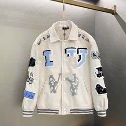 thumbnail for Correct Version of Lujia 25Ss Autumn and Winter New Catwalk Style Ten Thousand Needle Embroider Towel Embroidered Baseball Jacket Jacket