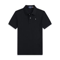 thumbnail for New Cross-border Pure Cotton Summer Men&#039;s Short-sleeved T-shirt Youth Fashion Lapel Loose plus size Polo Shirt Trendy Solid Color