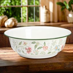 thumbnail for Classic nostalgic enamel mixing bowl, exquisite food-grade kitchenware, creative and elegant filling preparation tool, a must-have for the dining table