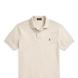 thumbnail for Summer Classic Men's Rl Pony Logo Polo Shirt with Embroidered Lapel, Solid Color, Pure Cotton, Large Size, Loose Short-Sleeved T-Shirt