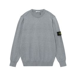 thumbnail for STONESLAND Shidao zipper open-chest stand-up collar knitted sweater is versatile, simple, genderless, men's and women's