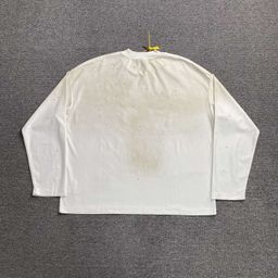 thumbnail for Hot diamond washing old dirty letter logo long sleeve T-shirt