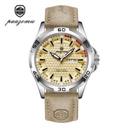 thumbnail for Paazomu Cross-Border New Large Dial Concept Watch for Men, High-End Air Hole Men's Wristwatch, Luminous Waterproof Quartz Watch