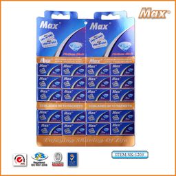 thumbnail for Max Manufacturer Spot Swedish Stainless Steel Double-Sided Blade Old-Fashioned Razor Shaving Beauty Hairdressing Double-Sided Blade