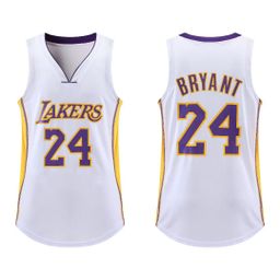 thumbnail for Colete uniforme de basquete Kobe James Curry Irving Doncic Antetokounmpo Wade número estrela único top