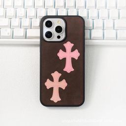 thumbnail for Capa de couro para celular Apple 17 Pro Max de grande marca, compatível com modelos 16/15/14/13/12/11, com cobertura total, capa macia anti-queda.