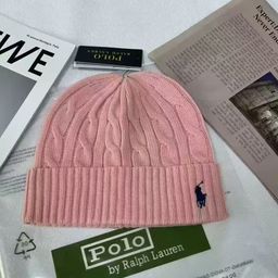 thumbnail for RL pony label pullover cold hat cross-border embroidery autumn and winter polo knit hat twist warm and cold protection versatile couple