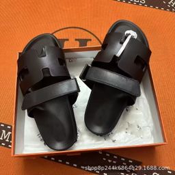 thumbnail for Chinelos Erjiu versão alta de 27 cores transfronteiriços para homens e mulheres, estampas de palma de pele de carneiro de caxemira colorida, comércio exterior de venda quente