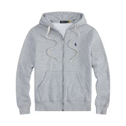 thumbnail for Autumn and Winter Export Men&#039s Clothing Paul Polo Sweatshirt Embroidered Pony Logo Fleece-Lined Cardigan Zipper Hooded Jacket Top for Men