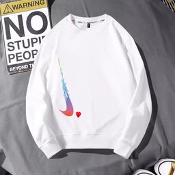 thumbnail for Moletom masculino na moda 2022 outono e inverno novo algodão puro terry algodão solto tamanho grande em torno do pescoço masculino de manga comprida camiseta esportiva