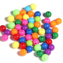 thumbnail for Acrylic Christmas Color Candy Solid Color Straight Hole Beads DIY Mobile Phone Chain Bracelet Beading Accessories Material Wholesale