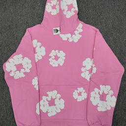 thumbnail for Heavy Weight 450g Kapok Foam Printed Sweatshirt American High Street Denim Tears Hooded