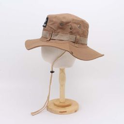 thumbnail for Overseas Outdoor Sunshade Sun Hat All-match Trendy Brand Mountain Climbing Fishing Basin Hat Foldable Denim Round Edge Hat
