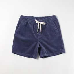 thumbnail for RL Ruff Pony Label Summer Casual Loose Five-Point Breathable Couple Pants Pure Cotton Corduroy Embroidered Shorts Men